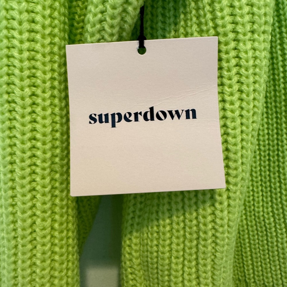 NWT Superdown Open-Back Sweater